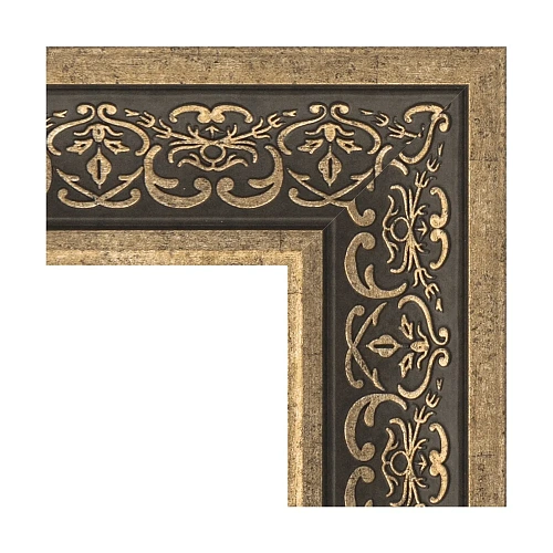 Зеркало в багетной раме Evoform Exclusive BY 3475 79 x 109 см, вензель серебряный Зеркало в багетной раме Evoform Exclusive BY 3475 79 x 109 см, вензель серебряный