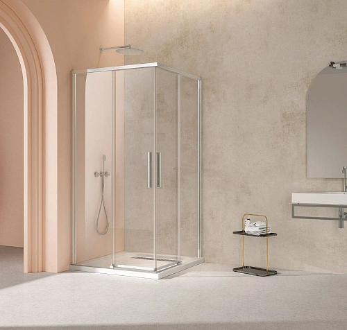 Душевой уголок Vincea Slim VSS-4SL100CL, 1000x1000, хром, стекло прозрачное Душевой уголок Vincea Slim VSS-4SL100CL, 1000x1000, хром, стекло прозрачное
