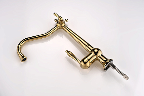 Смеситель для кухни Paulmark Retro золото Re213226-G Смеситель для кухни Paulmark Retro золото Re213226-G