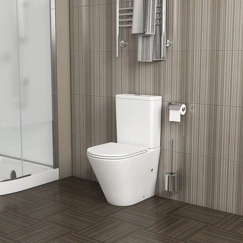 Унитаз напольный GROSSMAN GR-4450MS 605x380x825 белый матовый безободковый с тонкой крышкой Унитаз напольный GROSSMAN GR-4450MS 605x380x825 белый матовый безободковый с тонкой крышкой