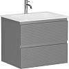 Картинка анонса товара «тумба под раковину sancos folk fl60es 590х445х500 ergraut soft, подвесная»