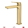 Смеситель для раковины Raglo R07.15.03 высокий, монолитный, сатин золотой Смеситель для раковины Raglo R07.15.03 высокий, монолитный, сатин золотой