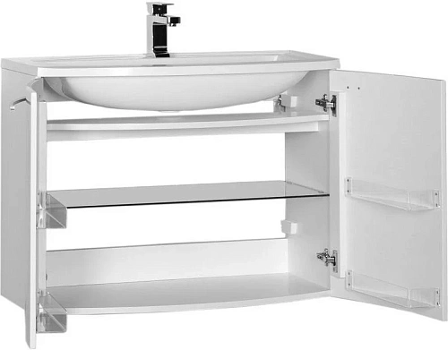 Тумба под раковину De Aqua Токката 90 белый 167141 Тумба под раковину De Aqua Токката 90 белый 167141