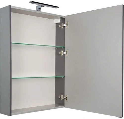 Зеркальный шкаф Aquanet Алвита 60 серый антрацит 00183989 Зеркальный шкаф Aquanet Алвита 60 серый антрацит 00183989