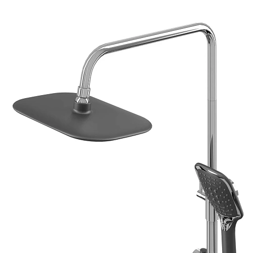 Душевая система GROSSMAN Alba 500.K35.06.100/210 хром с черным Душевая система GROSSMAN Alba 500.K35.06.100/210 хром с черным