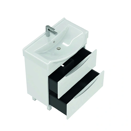 Тумба под раковину Onika Навиа 65 см 106551 напольная, белая (для Беверли 65) Тумба под раковину Onika Навиа 65 см 106551 напольная, белая (для Беверли 65)