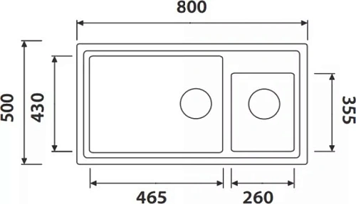 Кухонная мойка Kaiser двойная Песочный мрамор KG2M-8050-SB Кухонная мойка Kaiser двойная Песочный мрамор KG2M-8050-SB