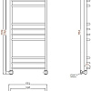 Полотенцесушитель водяной Aquanet Romeo(г2) 1200x500 00237063 Полотенцесушитель водяной Aquanet Romeo(г2) 1200x500 00237063