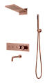 Душевая система Boheme Fusion 131-2-CB встраиваемая с термостатом, Copper Brushed с изливом Душевая система Boheme Fusion 131-2-CB встраиваемая с термостатом, Copper Brushed с изливом