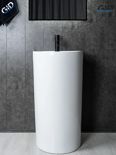 Раковина Gid Nb135 81102 напольная белая 46x46x86 Раковина Gid Nb135 81102 напольная белая 46x46x86