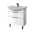 Тумба под раковину DREJA LAGUNA PLUS, 85 см, подвесная/напольная, 2 ящика, с опорами, белый глянец 9 99.0107 Тумба под раковину DREJA LAGUNA PLUS, 85 см, подвесная/напольная, 2 ящика, с опорами, белый глянец 9 99.0107