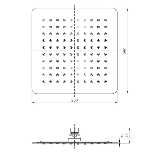 Верхний душ Lemark LM9487BL черный Верхний душ Lemark LM9487BL черный