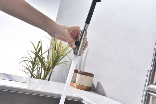 Смеситель для кухни Paulmark Galant брашированная сталь Ga213077-BS Смеситель для кухни Paulmark Galant брашированная сталь Ga213077-BS