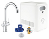 Картинка анонса товара «смеситель для кухни grohe blue professional с системой для охлаждения и газирования, c-излив, с wifi 31323002»