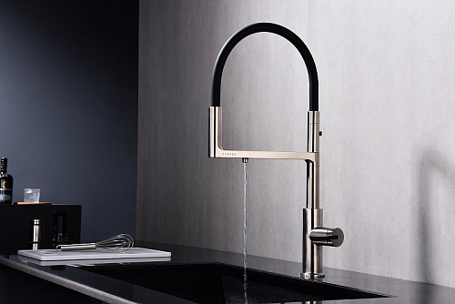 Смеситель для кухни Paulmark TORNADO брашированная сталь To213402-BS Смеситель для кухни Paulmark TORNADO брашированная сталь To213402-BS