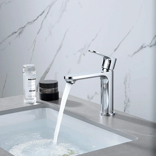 Смеситель для раковины Aquatek АЛЬФА AQ1910CR 110 без донного клапана Смеситель для раковины Aquatek АЛЬФА AQ1910CR 110 без донного клапана