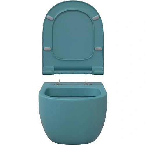 Унитаз подвесной BERGES EGO XL матовый синий Rimless 54 см, сиденье дюропласт, микролифт, быстросъем 082140 Унитаз подвесной BERGES EGO XL матовый синий Rimless 54 см, сиденье дюропласт, микролифт, быстросъем 082140