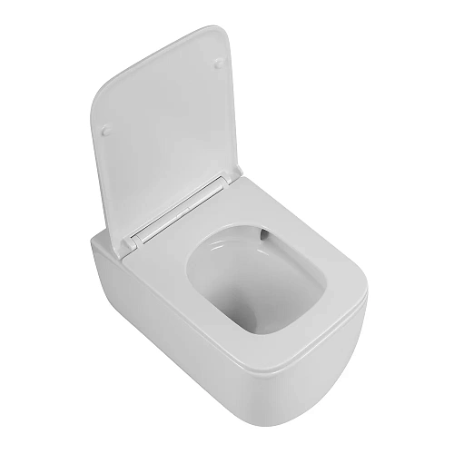 Унитаз подвесной BelBagno LUCE BB076CH-TOR/SC безободковый c сиденьем Унитаз подвесной BelBagno LUCE BB076CH-TOR/SC безободковый c сиденьем