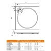 Душевой поддон Cezares Type A (80х80) искусственный мрамор TRAY-S-A-80-56-W 800x800 мм Душевой поддон Cezares Type A (80х80) искусственный мрамор TRAY-S-A-80-56-W 800x800 мм