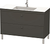 Картинка анонса товара «тумба с раковиной duravit brioso br4703n1021 120 см орех темный»