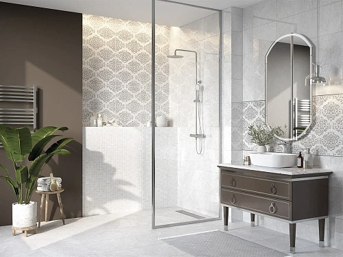 Бордюр Cersanit Dallas светло-серый 6x60 DA1L521 Бордюр Cersanit Dallas светло-серый 6x60 DA1L521