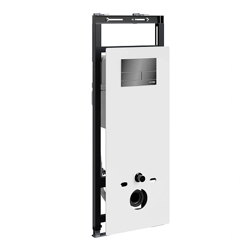 Инсталляция для унитаза WasserKRAFT Salm 27TLT.010.ME.WH.PB04 с клавишей смыва черный Инсталляция для унитаза WasserKRAFT Salm 27TLT.010.ME.WH.PB04 с клавишей смыва черный