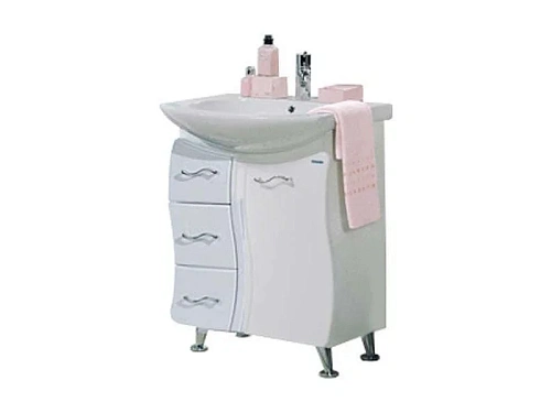 Тумба с раковиной Aquaton Дионис М (1A0083K0DS010) белая Тумба с раковиной Aquaton Дионис М (1A0083K0DS010) белая