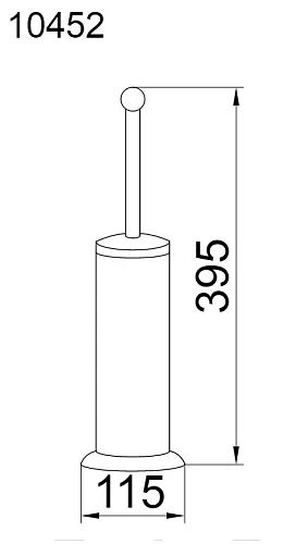 Ершик для унитаза Boheme BRILLANTE хрусталь 10452 Ершик для унитаза Boheme BRILLANTE хрусталь 10452