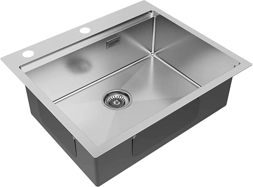 Кухонная мойка Paulmark KRONER-PRO 59 с коландером ADVANCE в цвет мойки, PM705951-BS+A405-BS Кухонная мойка Paulmark KRONER-PRO 59 с коландером ADVANCE в цвет мойки, PM705951-BS+A405-BS