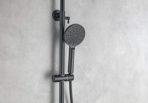 Душевая система Aquatek ВЕГА AQ2046MB черный матовый Душевая система Aquatek ВЕГА AQ2046MB черный матовый