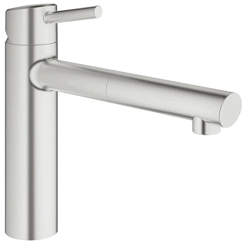 Смеситель для кухни GROHE Concetto с выдвижным изливом, суперсталь (31129DC1) Смеситель для кухни GROHE Concetto с выдвижным изливом, суперсталь (31129DC1)