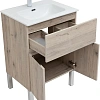 Тумба под раковину Aquanet Алвита New 60 1 ящик, 2 дверцы, дуб веллингтон белый 00277549 Тумба под раковину Aquanet Алвита New 60 1 ящик, 2 дверцы, дуб веллингтон белый 00277549