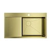 Кухонная мойка Omoikiri Akisame 86-LG-R Side нержавеющая сталь/светлое золото 4997046 Кухонная мойка Omoikiri Akisame 86-LG-R Side нержавеющая сталь/светлое золото 4997046