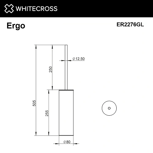 Ершик для унитаза WHITECROSS Ergo ER2276GL золото Ершик для унитаза WHITECROSS Ergo ER2276GL золото
