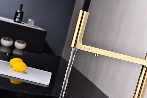 Смеситель для кухни Paulmark TORNADO светлое золото To213402-LG Смеситель для кухни Paulmark TORNADO светлое золото To213402-LG