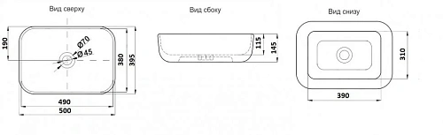 Раковина CeramaLux 338 Раковина CeramaLux 338