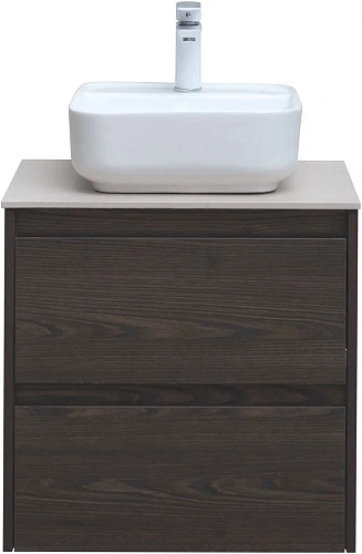 Тумба под раковину Aquanet Nova Lite 60 дуб черный (2 ящика) 00287894 Тумба под раковину Aquanet Nova Lite 60 дуб черный (2 ящика) 00287894