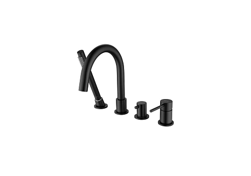 Смеситель на борт ванны Aquatek ЕВРОПА AQ1348MB Черный матовый Смеситель на борт ванны Aquatek ЕВРОПА AQ1348MB Черный матовый