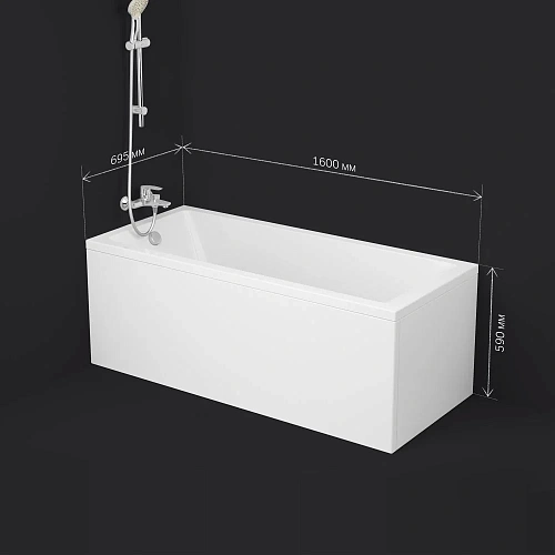 Акриловая ванна AM.PM Gem W93A-160-070W-A 160x70 см Акриловая ванна AM.PM Gem W93A-160-070W-A 160x70 см