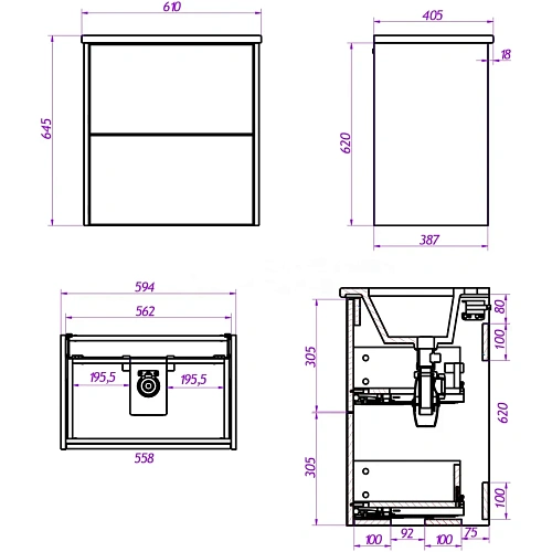 Тумба под раковину La Fenice Tesoro Platina 60 FNC-01-TES-PB-60-2 белый Тумба под раковину La Fenice Tesoro Platina 60 FNC-01-TES-PB-60-2 белый