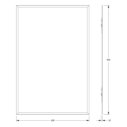 Зеркало Evoform Comfort BY 0925 60 х 90 см с фацетом 15 мм Зеркало Evoform Comfort BY 0925 60 х 90 см с фацетом 15 мм