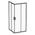 Душевой уголок AM.PM Gem S W93G-403-090BT S Slide 90x90 стекло прозрачное, профиль черный матовый Душевой уголок AM.PM Gem S W93G-403-090BT S Slide 90x90 стекло прозрачное, профиль черный матовый