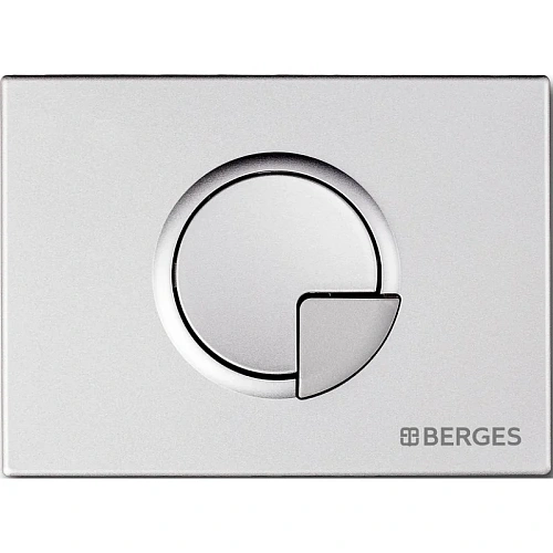 Инсталляция для унитаза BERGES NOVUM с кнопкой смыва, R2 матовый хром 040222 Инсталляция для унитаза BERGES NOVUM с кнопкой смыва, R2 матовый хром 040222