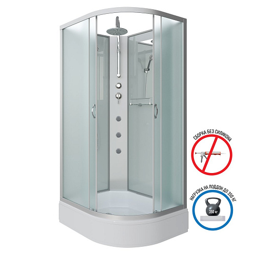 Душевая кабина Niagara Classic NG-33974-14LBKTG (900х700х2100) средний поддон (26см) стекло матовое 339744LBKTG Душевая кабина Niagara Classic NG-33974-14LBKTG (900х700х2100) средний поддон (26см) стекло матовое 339744LBKTG