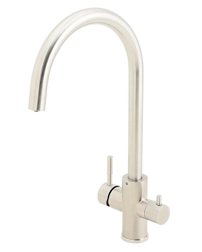 Смеситель для кухни Agger Zest A0700733 с каналом питьевой воды, никель Смеситель для кухни Agger Zest A0700733 с каналом питьевой воды, никель