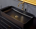 Раковина Boheme керамика прямоугольная Черная VALLESSI 873 Раковина Boheme керамика прямоугольная Черная VALLESSI 873