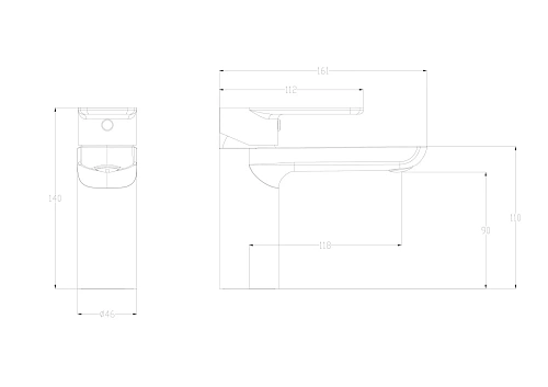 Смеситель для раковины Wonzon & Woghand черный матовый (WW-A40732-MB) Смеситель для раковины Wonzon & Woghand черный матовый (WW-A40732-MB)