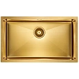 Кухонная мойка Paulmark GERBERG 74 UNI, PM257444-BG, брашированное золото. сталь, 740х440мм Кухонная мойка Paulmark GERBERG 74 UNI, PM257444-BG, брашированное золото. сталь, 740х440мм