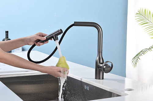 Смеситель для кухни Paulmark URBAN брашированная сталь Ur213104-BS Смеситель для кухни Paulmark URBAN брашированная сталь Ur213104-BS