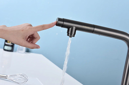 Смеситель для кухни Paulmark URBAN брашированная сталь Ur213104-BS Смеситель для кухни Paulmark URBAN брашированная сталь Ur213104-BS